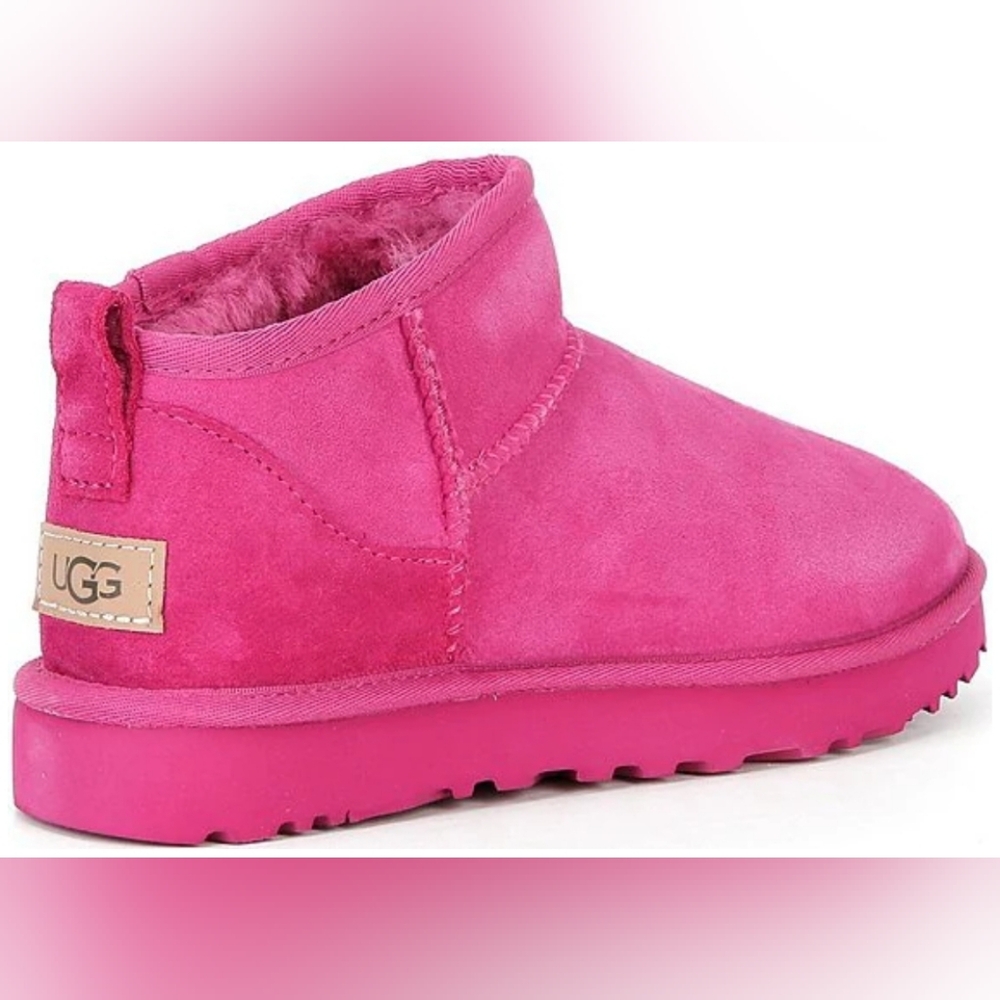 UGG Classic Ultra Mini Mangosteen Boots Wmn's Size 8 MSRP $169.99 - Picture 2 of 12